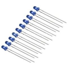 3mm Mavi Diyot LED (10 Adet)