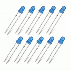 3mm Mavi Diyot LED 10 Adet