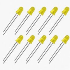 5mm Sarı Diyot LED (10 Adet)