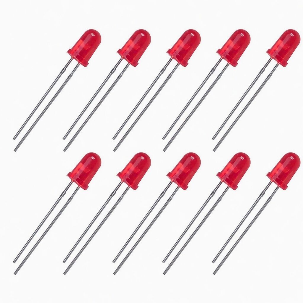 5mm Kırmızı Diyot LED (10 Adet)