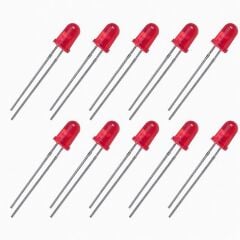 5mm Kırmızı Diyot LED (10 Adet)