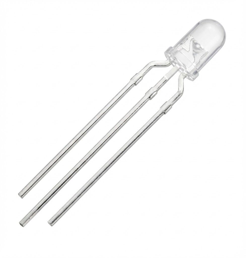 3mm Kırmızı /Yeşil LED 3Pin Ortak Katot