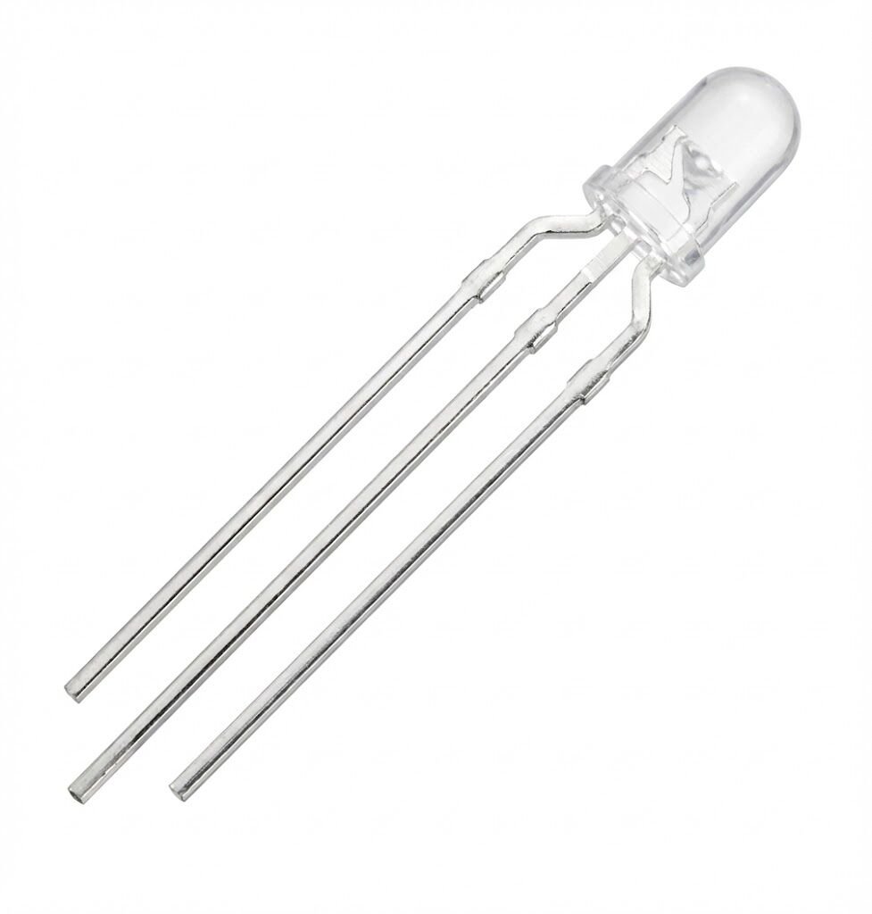 3mm Kırmızı /Yeşil LED 3Pin Ortak anot