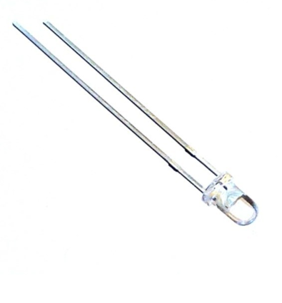 3mm Şeffaf Mavi Led  -460 - 463nm  3 ,0 -3, 2v(10 Adet)